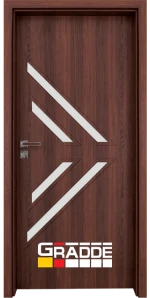 Врата за интериора Gradde Paragon Glas 3-4, цвят Шведски дъб