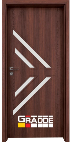 Врата за интериора Gradde Paragon Glas 3-4, цвят Шведски дъб