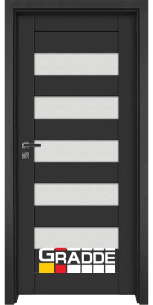 Интериорна врата Gradde, модел Aaven Glas, цвят Антрацит Мат