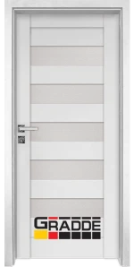 Интериорна врата Gradde, модел Aaven Glas, цвят Бял Мат