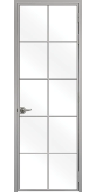 Стъклена Интериорна Врата Lusso L-3 Сив Мат