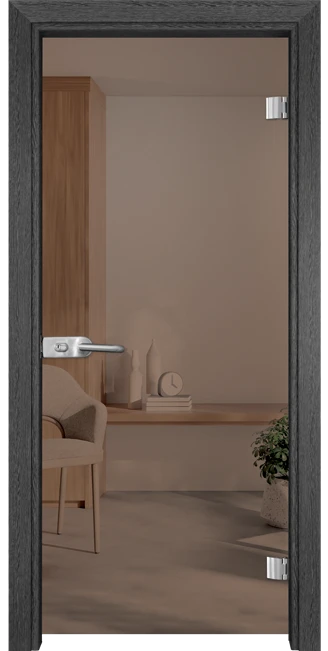 Стъклена врата Gama Basic 10-1, Сив кестен