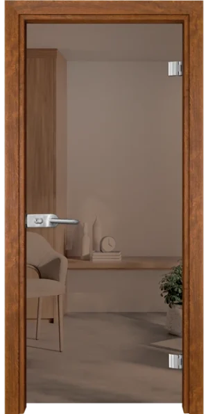 Стъклена врата Gama Basic 10-1, Златен дъб