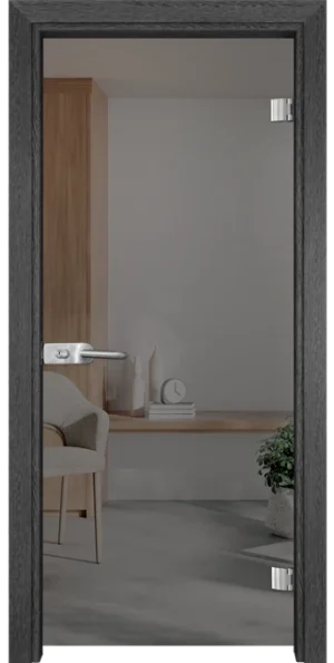 Стъклена врата Gama Basic 10-2, Сив кестен