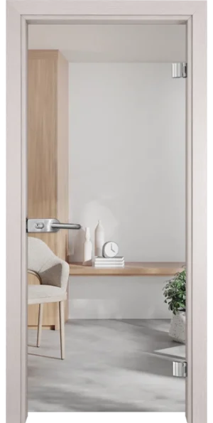Стъклена врата Gama Basic 10, Перла