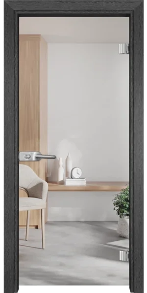 Стъклена врата Gama Basic 10, Сив кестен